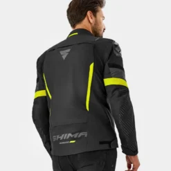 Kurtka tekstylna SHIMA SOLID 2.0 FLUO czarny żółty fluo
