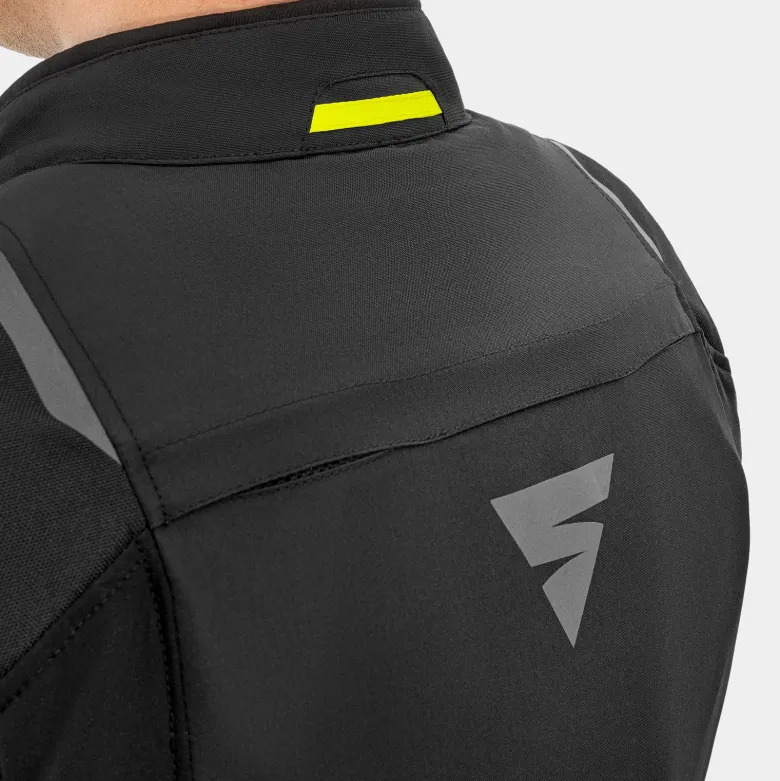 Kurtka tekstylna SHIMA SOLID 2.0 FLUO czarny żółty fluo