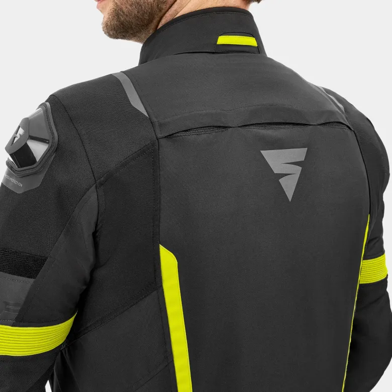 Kurtka tekstylna SHIMA SOLID 2.0 FLUO czarny żółty fluo