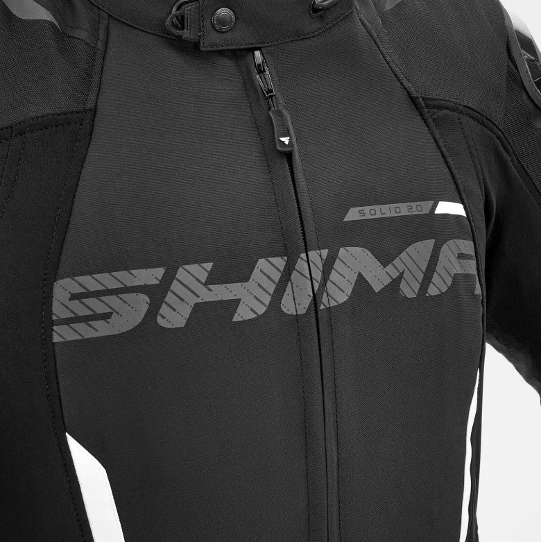 Kurtka tekstylna SHIMA SOLID 2.0 BLACK/WHITE czarny biały