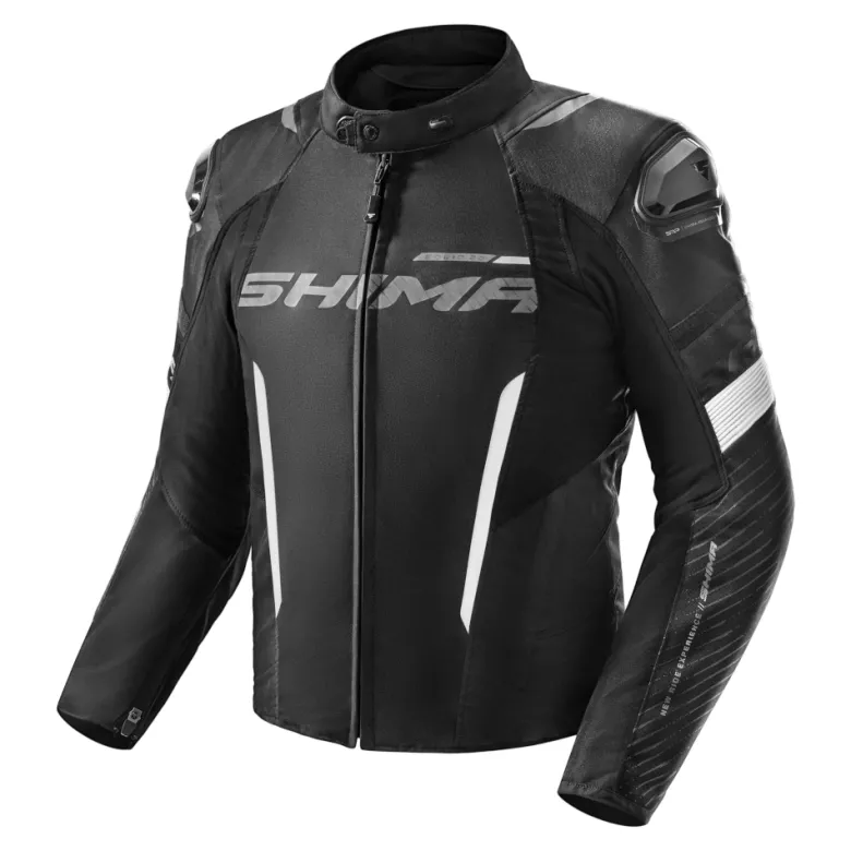 Kurtka tekstylna SHIMA SOLID 2.0 BLACK/WHITE czarny biały
