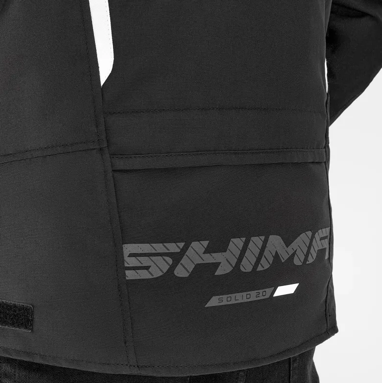 Kurtka tekstylna SHIMA SOLID 2.0 BLACK/WHITE czarny biały
