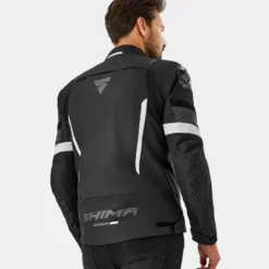 Kurtka tekstylna SHIMA SOLID 2.0 BLACK/WHITE czarny biały