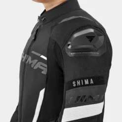 Kurtka tekstylna SHIMA SOLID 2.0 BLACK/WHITE czarny biały