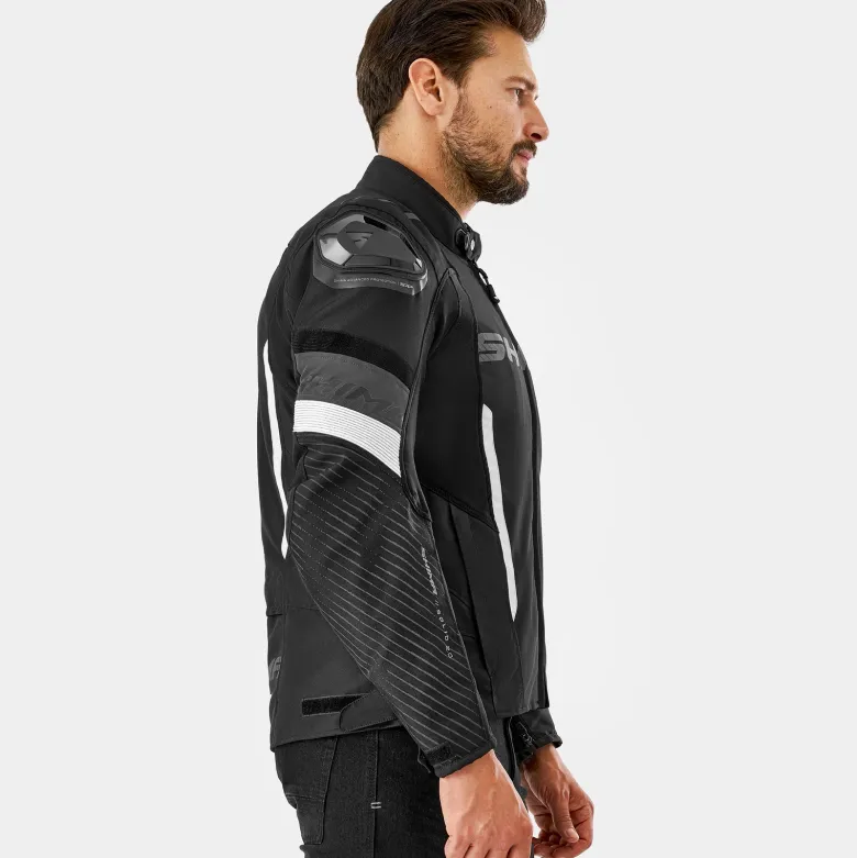 Kurtka tekstylna SHIMA SOLID 2.0 BLACK/WHITE czarny biały