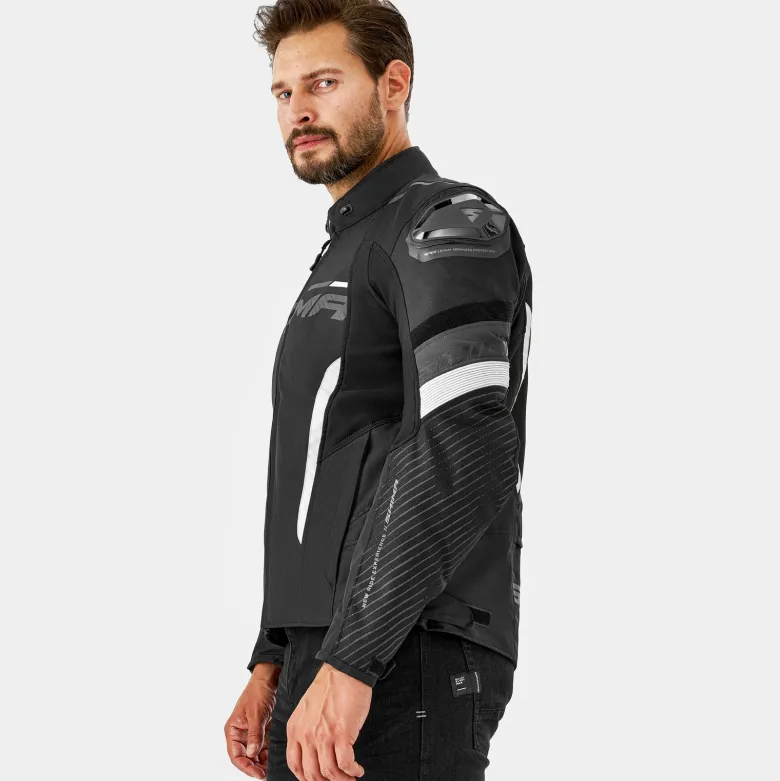 Kurtka tekstylna SHIMA SOLID 2.0 BLACK/WHITE czarny biały