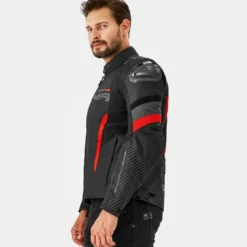 Kurtka tekstylna SHIMA SOLID 2.0 RED czarny czerwony