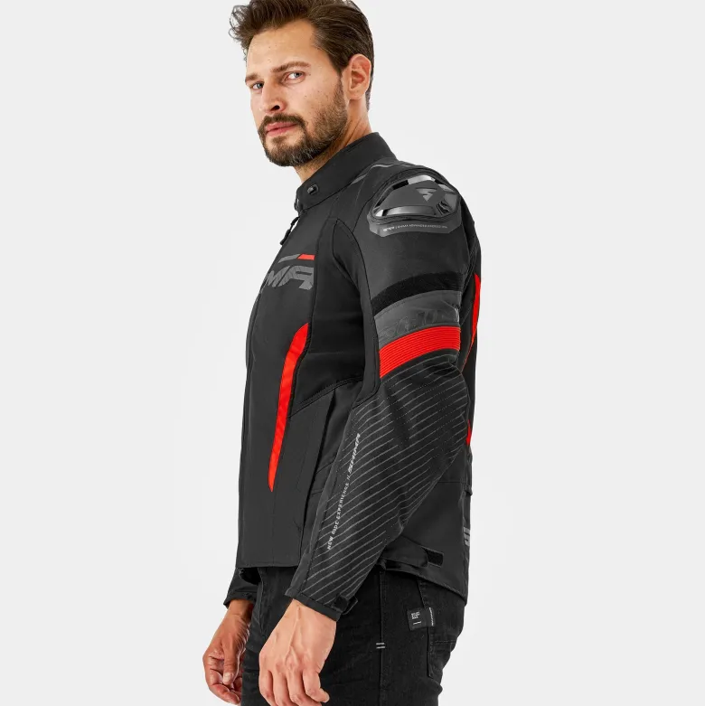 Kurtka tekstylna SHIMA SOLID 2.0 RED czarny czerwony