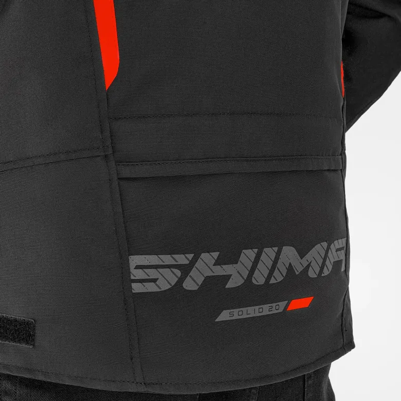 Kurtka tekstylna SHIMA SOLID 2.0 RED czarny czerwony