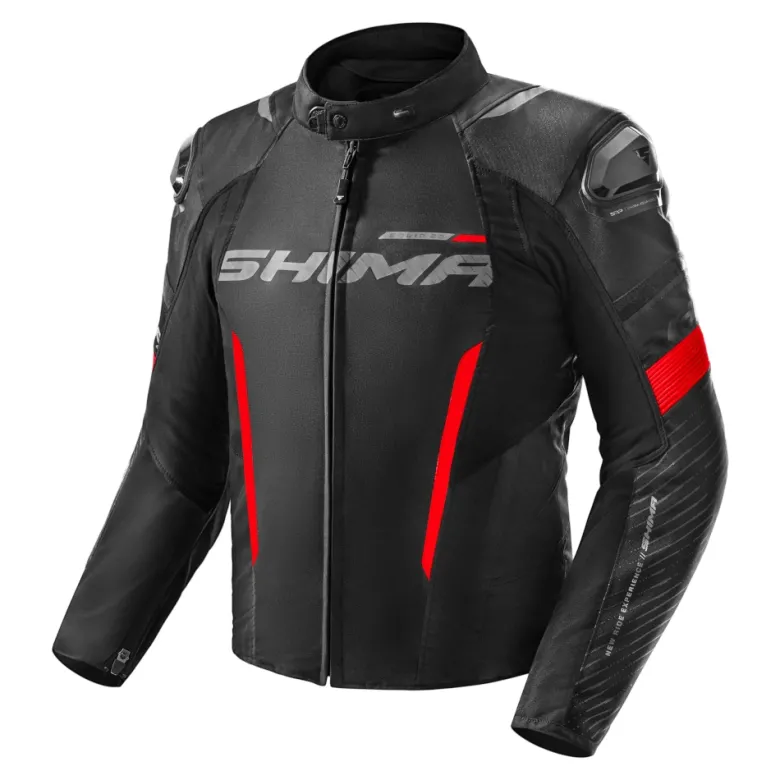 Kurtka tekstylna SHIMA SOLID 2.0 RED czarny czerwony