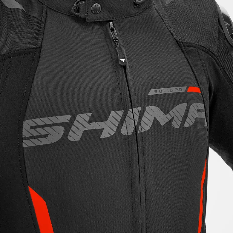 Kurtka tekstylna SHIMA SOLID 2.0 RED czarny czerwony