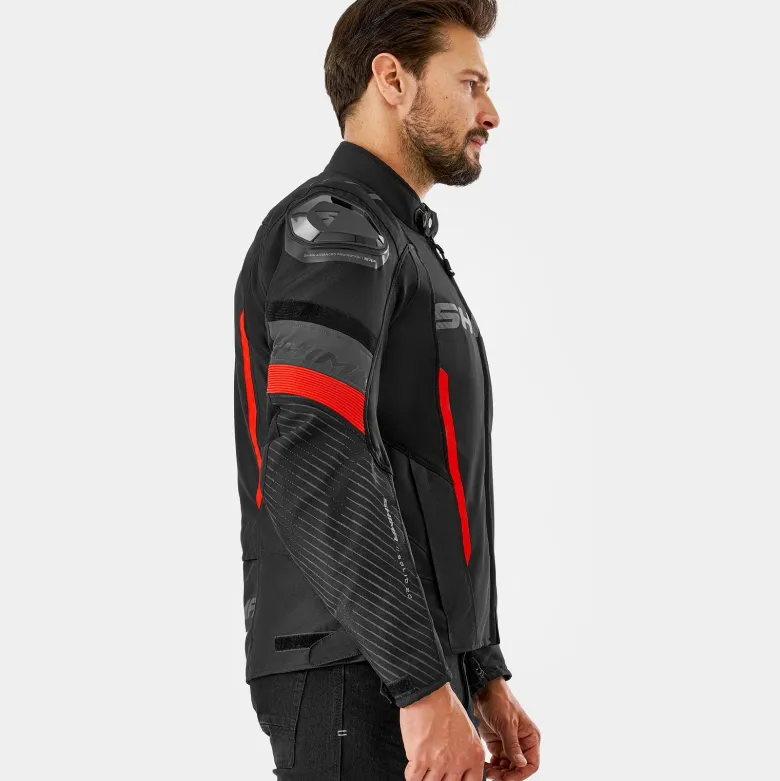 Kurtka tekstylna SHIMA SOLID 2.0 RED czarny czerwony