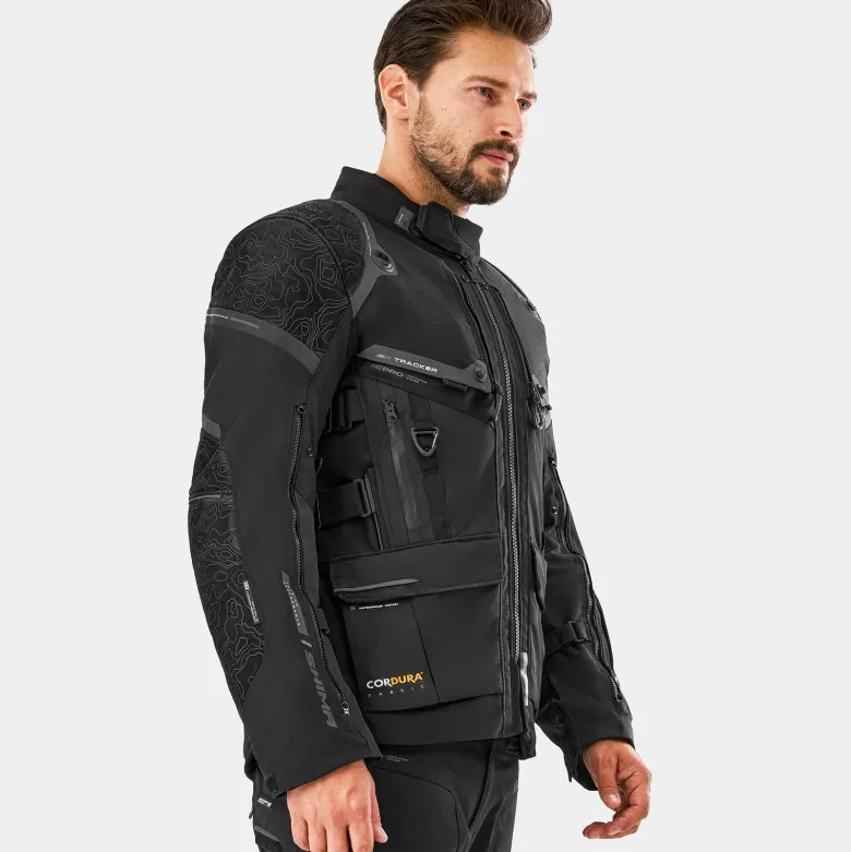 Kurtka tekstylna SHIMA TRACKER BLACK czarny