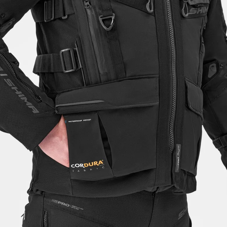 Kurtka tekstylna SHIMA TRACKER BLACK czarny