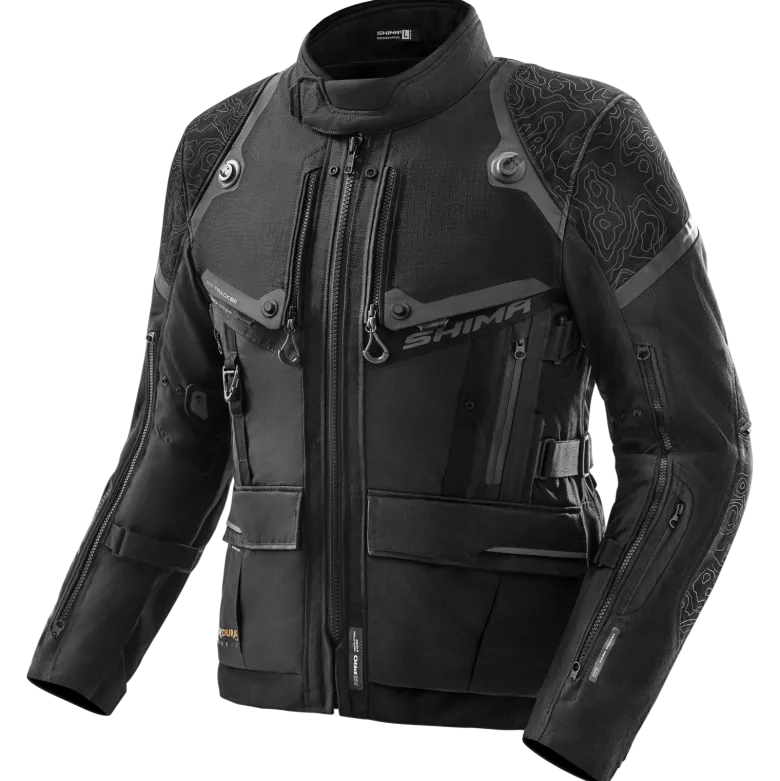 Kurtka tekstylna SHIMA TRACKER BLACK czarny