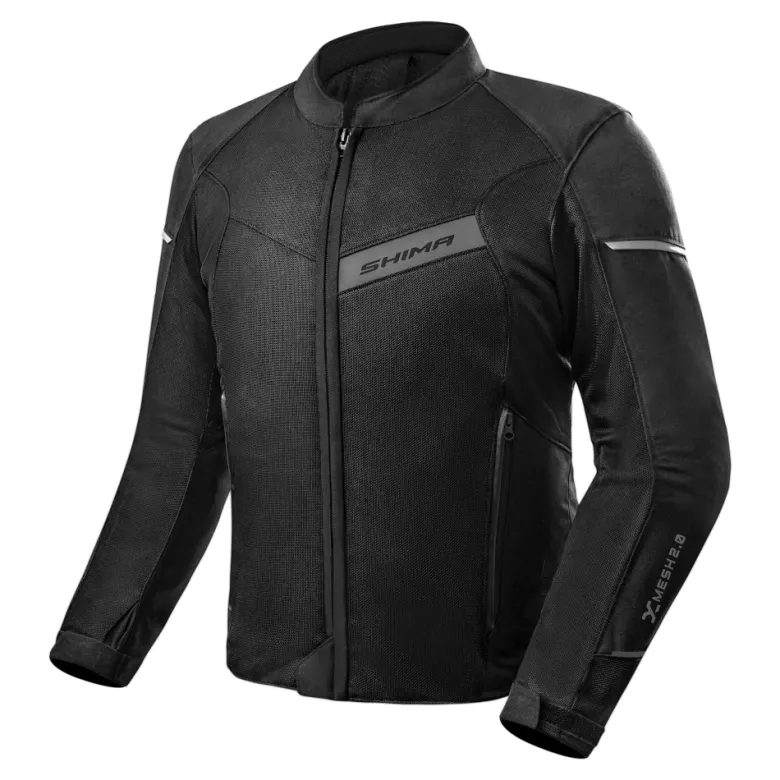 Kurtka tekstylna SHIMA X-MESH 2.0 BLACK czarny