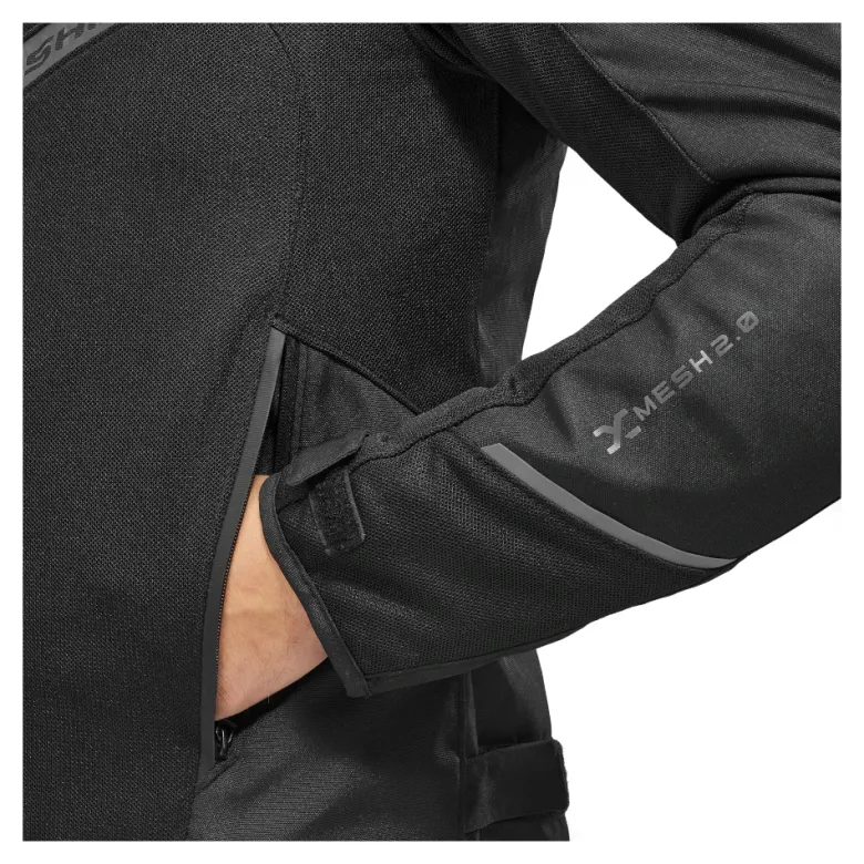 Kurtka tekstylna SHIMA X-MESH 2.0 BLACK czarny