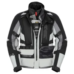 Kurtka tekstylna SPIDI ALLROAD BLACK/GREY czarny szary