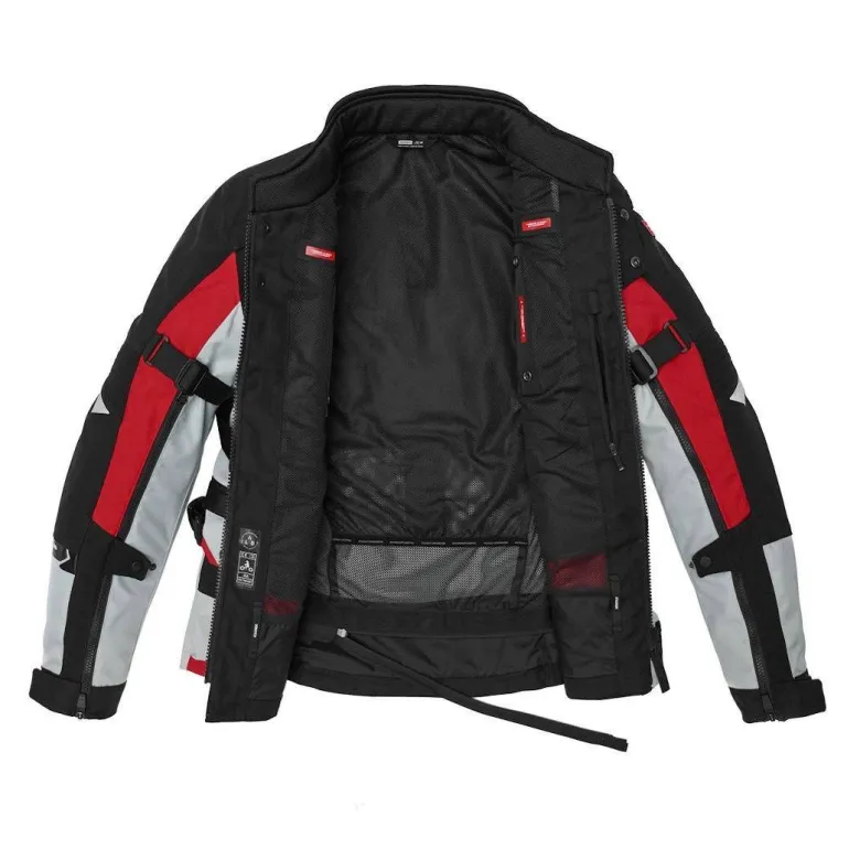 Kurtka tekstylna SPIDI ALLROAD ICE/RED czarny szary czerwony