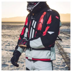 Kurtka tekstylna SPIDI ALLROAD ICE/RED czarny szary czerwony