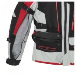 Kurtka tekstylna SPIDI ALLROAD ICE/RED czarny szary czerwony