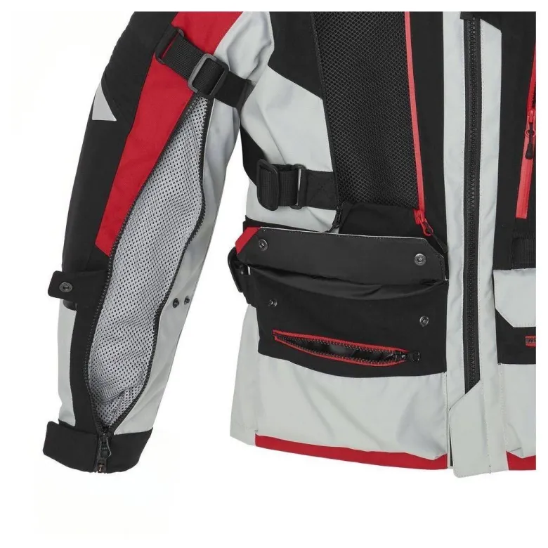 Kurtka tekstylna SPIDI ALLROAD ICE/RED czarny szary czerwony