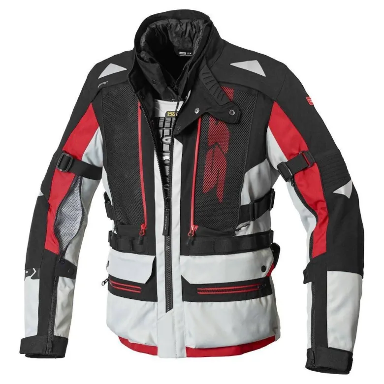 Kurtka tekstylna SPIDI ALLROAD ICE/RED czarny szary czerwony