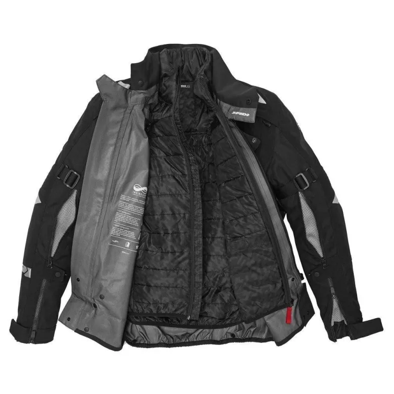 Kurtka tekstylna SPIDI ALLROAD BLACK czarny