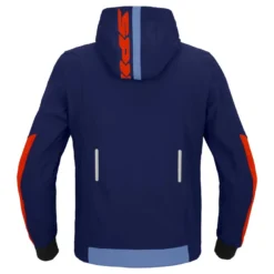 Kurtka tekstylna SPIDI HOODIE ARMOR LIGHT NAVY/RED granatowy czerwony