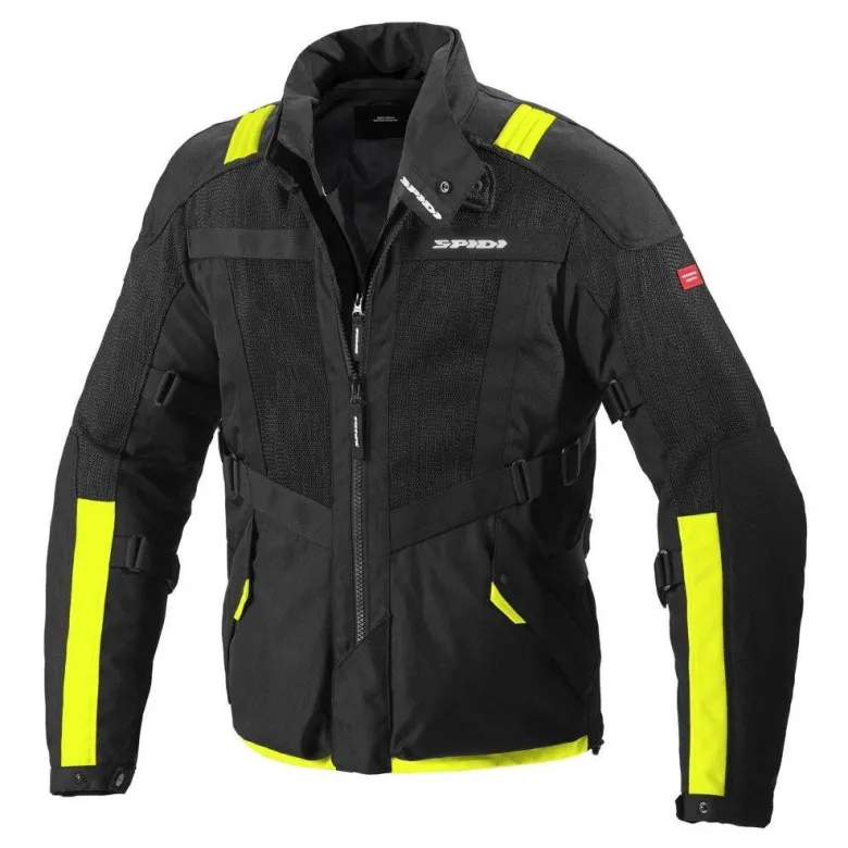 Kurtka tekstylna SPIDI NETRUNNER YELLOW FLUO czarny żółty fluo