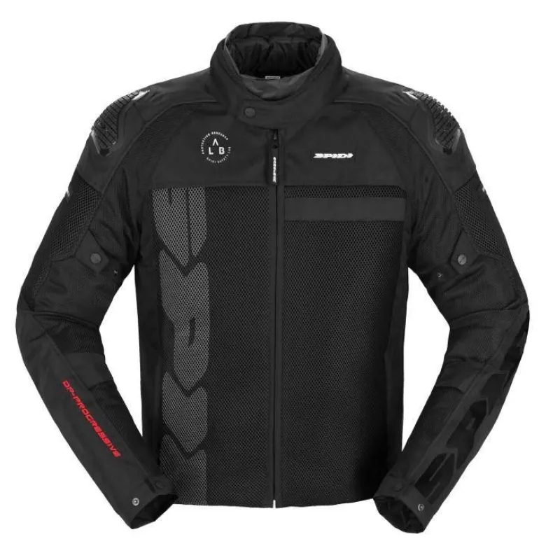Kurtka tekstylna SPIDI PROGRESSIVE NET H2OUT BLACK czarny
