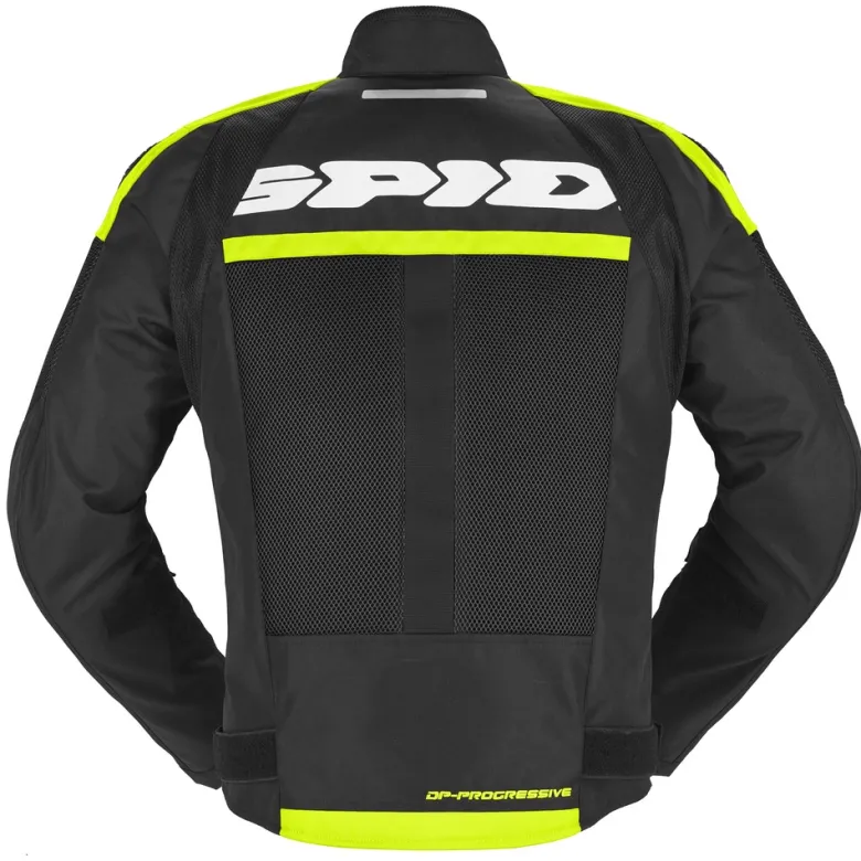 Kurtka tekstylna SPIDI PROGRESSIVE NET H2OUT YELLOW FLUO czarny żółty fluo