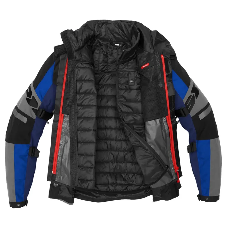 Kurtka tekstylna SPIDI 4 SEASON EVO BLUE szary czarny niebieski