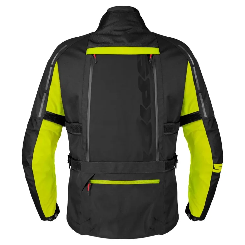 Kurtka tekstylna SPIDI 4 SEASON V3 YELLOW FLUO czarny żółty fluo