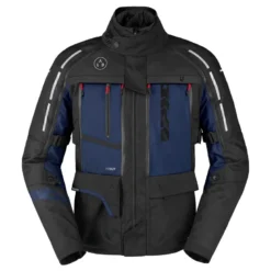 Kurtka tekstylna SPIDI 4 SEASON V3 BLACK/BLUE czarny niebieski