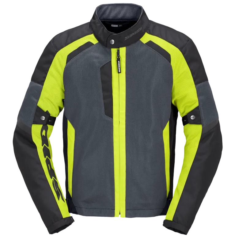 Kurtka tekstylna SPIDI TEK NET YELLOW FLUO czarny żółty fluo szary