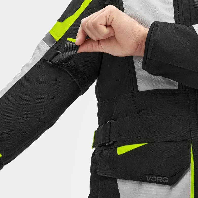 Kurtka tekstylna VORG CUMULUS FLUO czarny szary żółty fluo