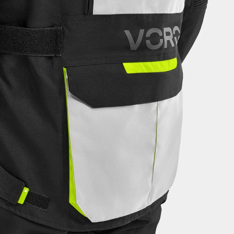 Kurtka tekstylna VORG CUMULUS FLUO czarny szary żółty fluo