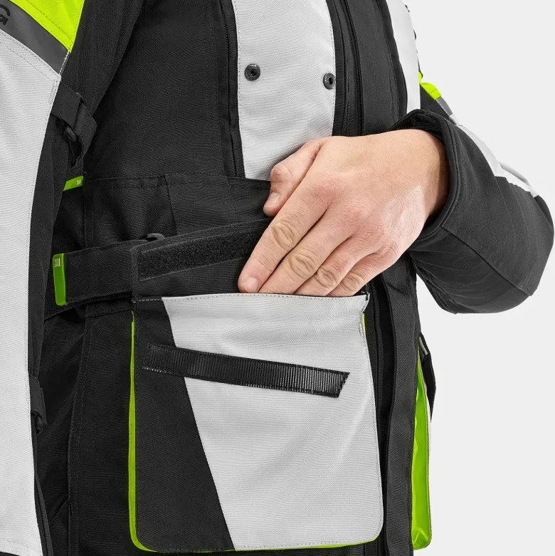 Kurtka tekstylna VORG CUMULUS FLUO czarny szary żółty fluo