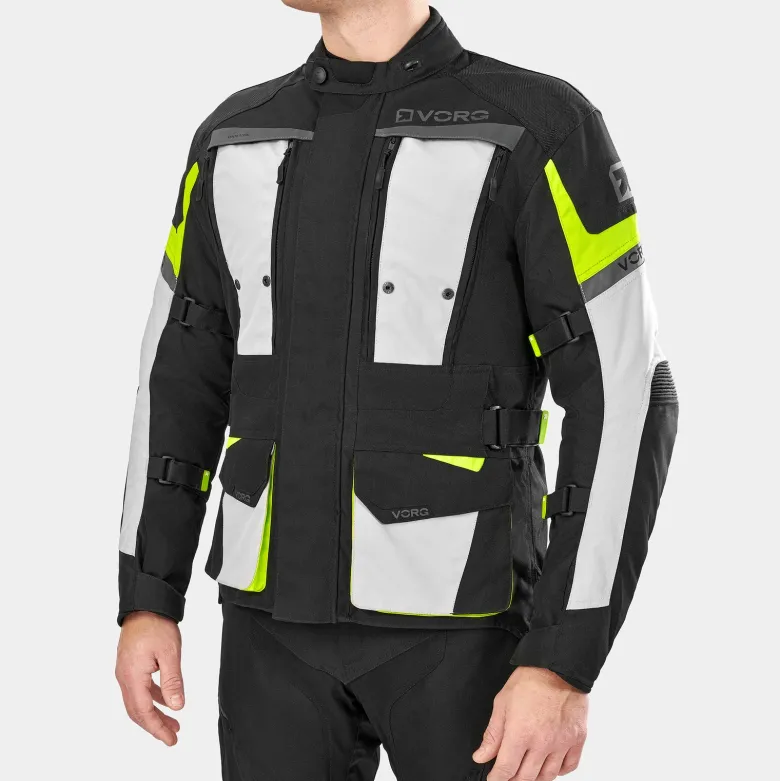 Kurtka tekstylna VORG CUMULUS FLUO czarny szary żółty fluo