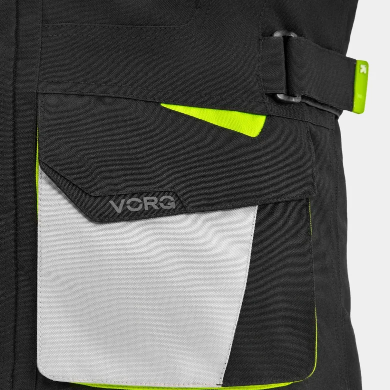 Kurtka tekstylna VORG CUMULUS FLUO czarny szary żółty fluo