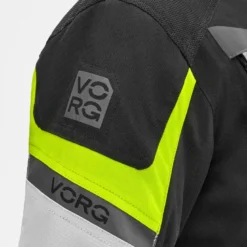 Kurtka tekstylna VORG CUMULUS FLUO czarny szary żółty fluo
