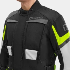 Kurtka tekstylna VORG CUMULUS FLUO czarny szary żółty fluo