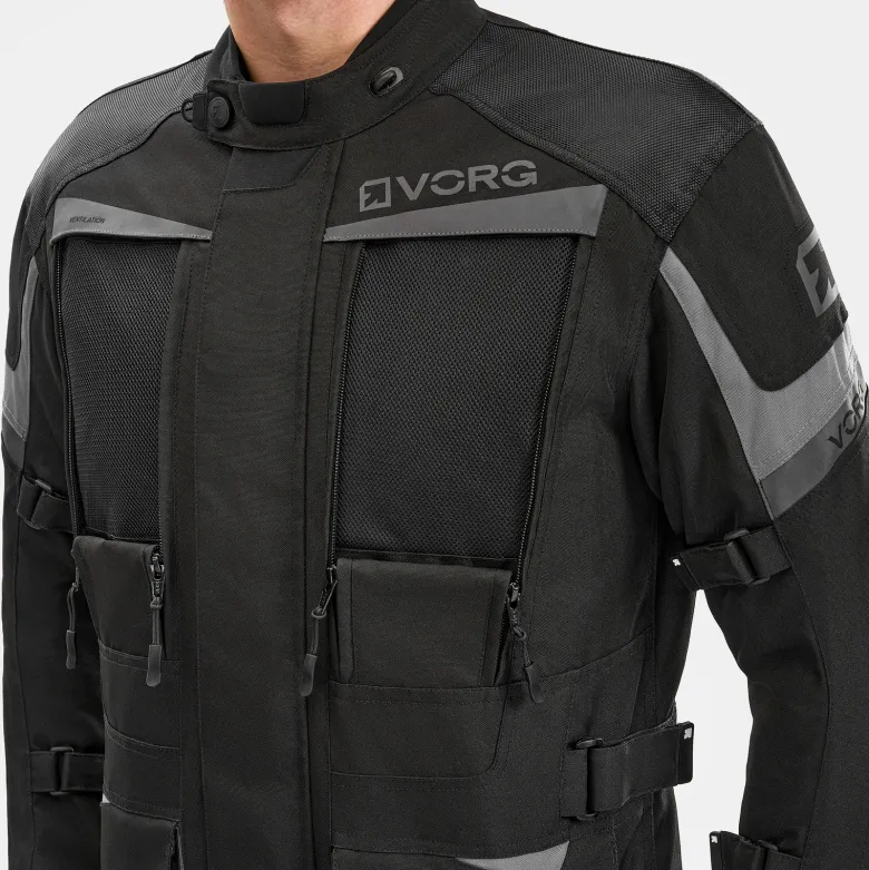 Kurtka tekstylna VORG CUMULUS BLACK czarny