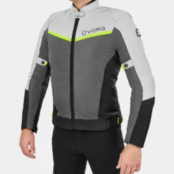 Kurtka tekstylna VORG NANO GREY szary czarny żółty fluo