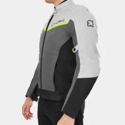 Kurtka tekstylna VORG NANO GREY szary czarny żółty fluo