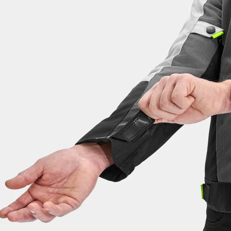 Kurtka tekstylna VORG NANO GREY szary czarny żółty fluo