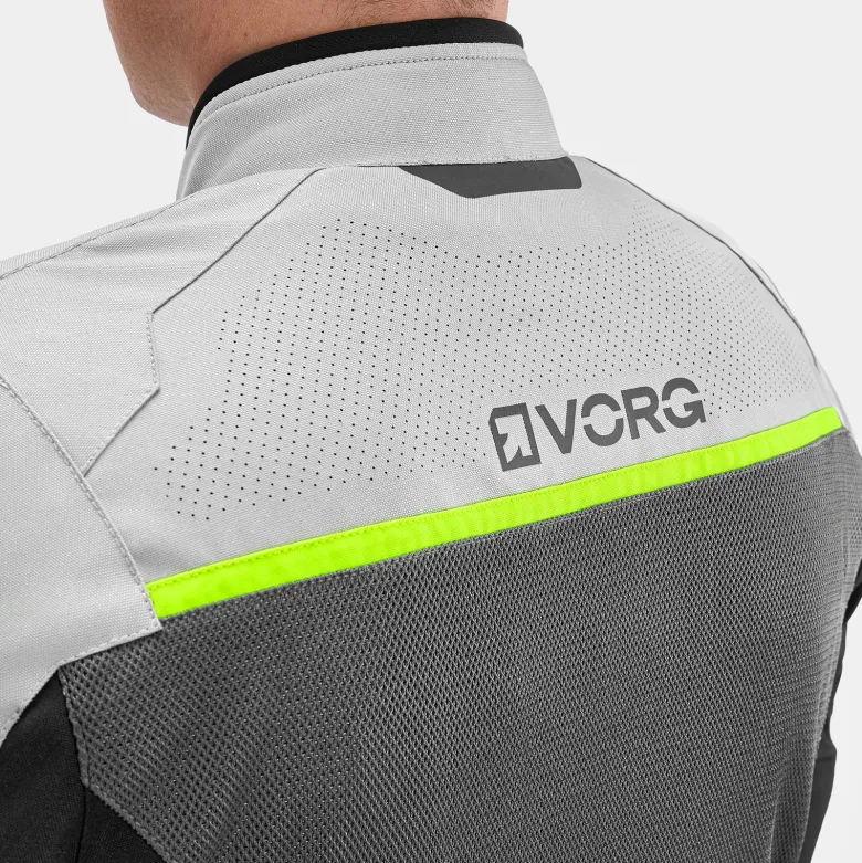 Kurtka tekstylna VORG NANO GREY szary czarny żółty fluo