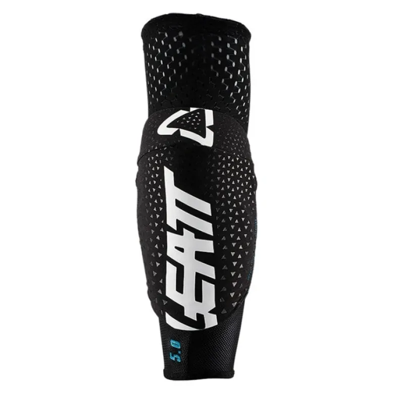 Ochraniacze łokci dziecięce LEATT 3DF 5.0 JUNIOR WHITE/BLACK czarne białe