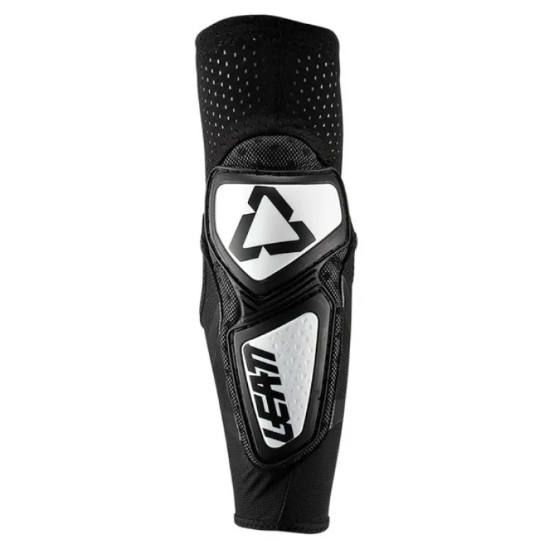 Ochraniacze łokci dziecięce LEATT CONTOUR JUNIOR WHITE/BLACK czarne białe